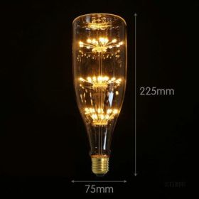 Gypsophila Bulb Energy-saving LED Decorative Art Light Source (Option: Beer bottle-2300K warm yellow)