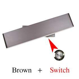 Bedside wall lamp modern led cross lamp (Option: Brown switch-Warm white)