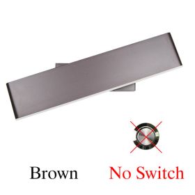 Bedside wall lamp modern led cross lamp (Option: Brown-Warm white)