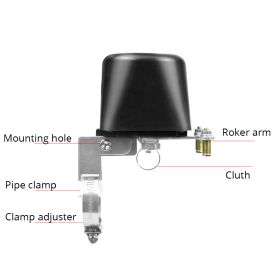 Wireless Remote Control Valves Can Be Linked To Spill Water Detectors (Option: US-Zigbee)