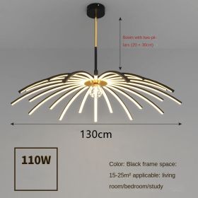 Led Chandelier In Dining Room Bedroom (Option: Black B-22heads-White light)