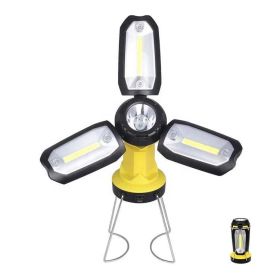 Flashlight Usb Charging Hook Car Overhaul (Option: Yellow-USB)