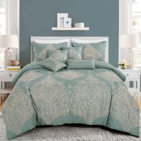 Lycoris 7PC COMFORTER SET (size: QUEEN)