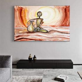 Abstract character home art fun canvas wall art painting living room decoration canvas painting (size: 70x140cm)