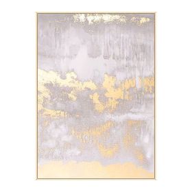 Abstract Canvas Handmade Oil Painting White Color Marble Vein on Canvas Poster Nordic Home Decor Wall Picture Bedroom Decoration (size: 60X90cm)