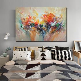 Oil Painting Handmade Hand Painted Wall Art Abstract Flower Landscape Home Decoration Corridor living room bedroom luxurious adornment painting (size: 100X150cm)