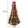 6FT Pop Up Christmas Tree with Lights, Pre-lit Artificial Christmas Trees