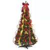 6FT Pop Up Christmas Tree with Lights, Pre-lit Artificial Christmas Trees