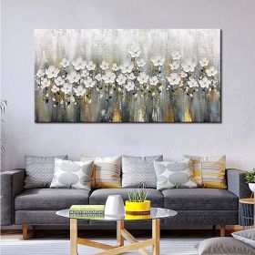 Oil Painting Handmade Hand Painted Wall Art Mintura Modern Abstract Flowers Home Decoration Decor Rolled Canvas (size: 100X150cm)