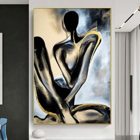 Handmade Nude Human Body Oil Paintings On Canvas Wall Art Decoration Modern Abstract Picture For Home Decor (size: 100X150cm)