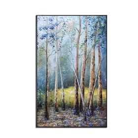 Original Oil Painting Trees On Canvas Modern Nordic Poster Wall Art Picture For Living Room Bedroom Home Decoration Frameless (size: 150X220cm)