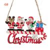 1PCs Creative Christmas Pendant Wooden Hanging Ornaments Welcome Noel Decor New Year Xmas Tree Drop Decorations Gift Accessories