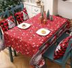 Christmas Decoration Layout Creative Printed Tablecloth Christmas Tabletop Decoration Supplies