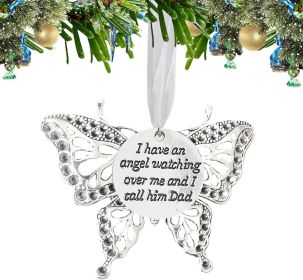 Christmas Ornaments Butterfly Pendant, Butterfly Ornaments for Christmas Tree (size: Dad)