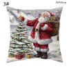 Red Santa Pillowcase Home Living Room Sofa Cushion Cover Christmas Decorations Home Customizable