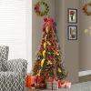 6FT Pop Up Christmas Tree with Lights, Pre-lit Artificial Christmas Trees