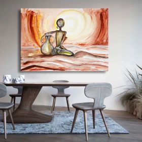 Abstract character home art fun canvas wall art painting living room decoration canvas painting (size: 150X220cm)