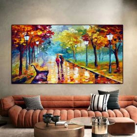 Handmade Large Abstract Knife Oil Painting Landscape Wall Art Modern Poster Living Room Home Decoration Mural Porch Frameless (size: 100X150cm)