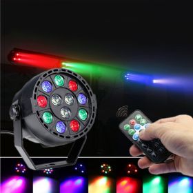 12pcs Ultraviolet UV Par Light Dyeing Background (Option: Remote control-US)